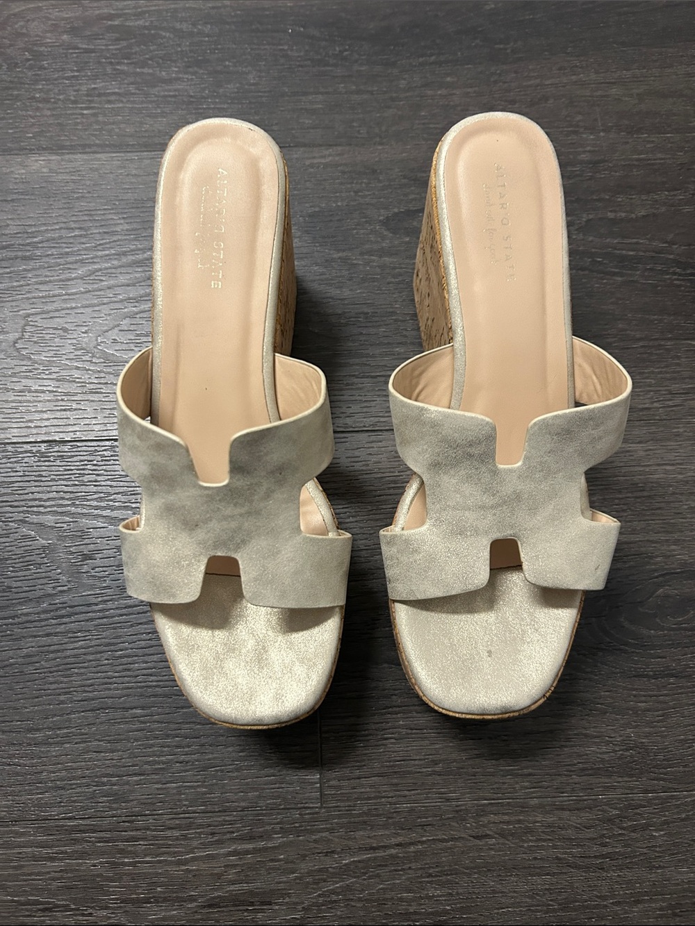 Altar’d State  Pale Champagne Cork Wedges